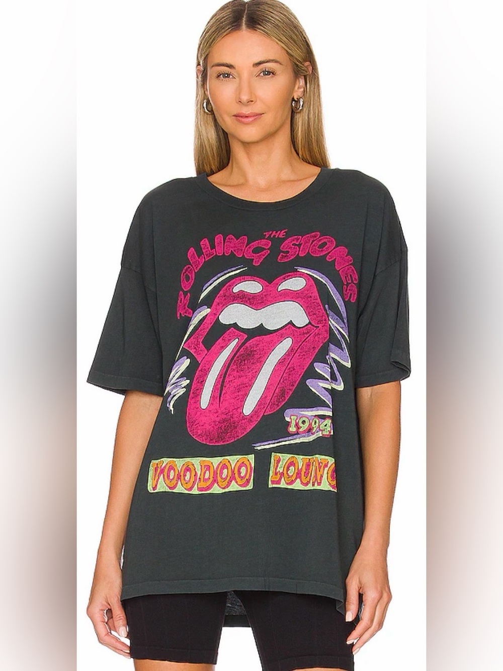 Day Dreamer Rolling Stones Voodoo Lounge 1994 Merch Tee in Vintage Black